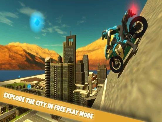 Изображение игры: Motorbike Dubai City Driving Simultor 3D 2015: Expensive motorbikes street racing by rich driver