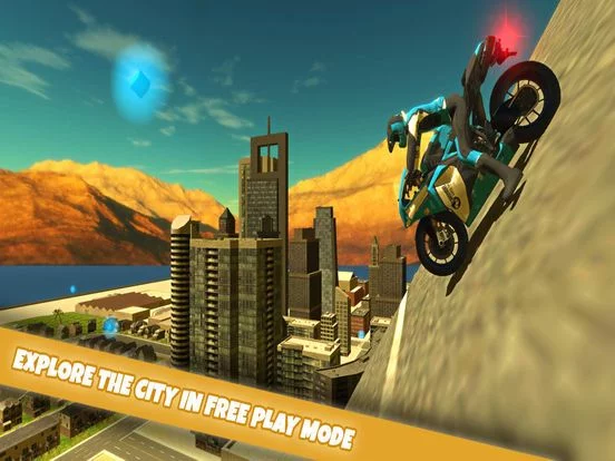 Изображение игры: Motorbike Dubai City Driving Simultor 3D 2015: Expensive motorbikes street racing by rich driver