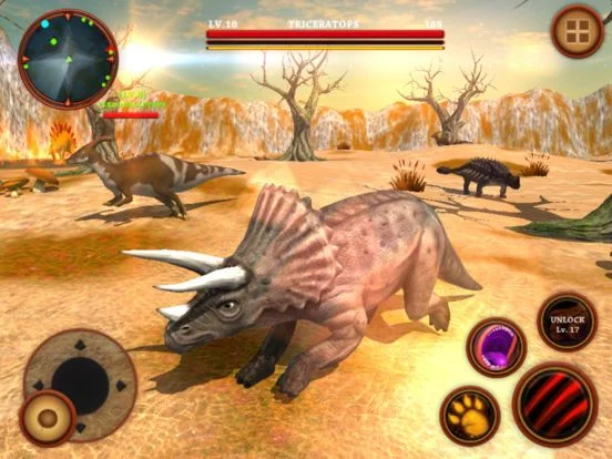 Изображение игры: Triceratops Simulator: Real Dinosaurs Survival 3D