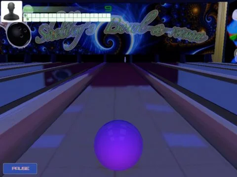 Изображение игры: Cosmic Bowling