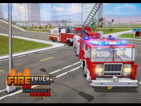 Изображение игры: Fire Truck Driving Simulator