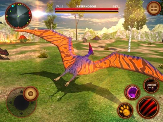 Изображение игры: Flying Pterodactyl Simulator: Dinosaurs Survival