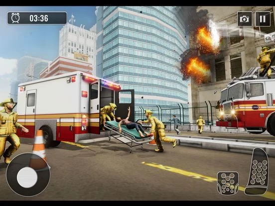 Изображение игры: Fire Truck Driving Simulator