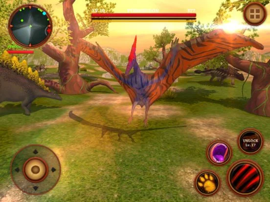 Изображение игры: Flying Pterodactyl Simulator: Dinosaurs Survival