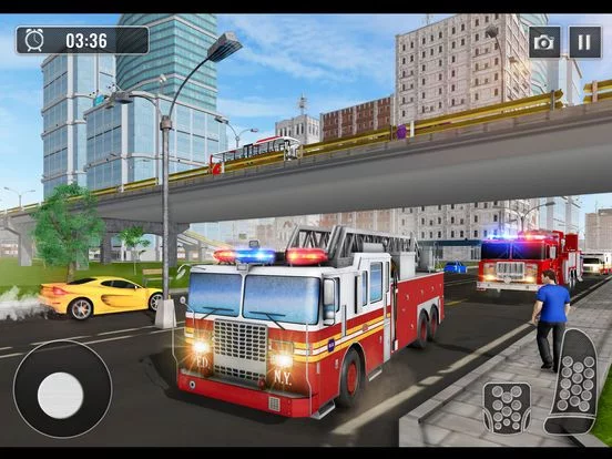 Изображение игры: Fire Truck Driving Simulator