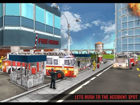 Изображение игры: Fire Truck Driving Simulator