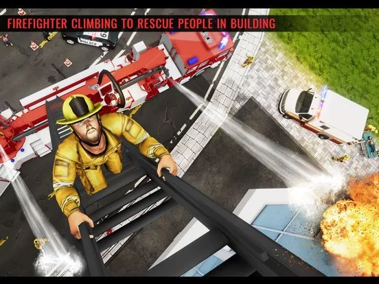 Изображение игры: Fire Truck Driving Simulator