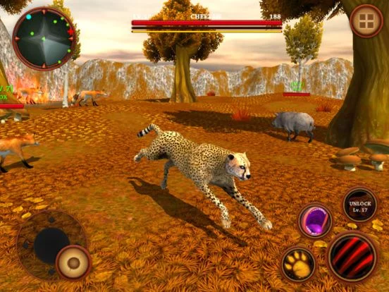 Изображение игры: Wild Cheetah Simulator Game - Animals Survival 3d