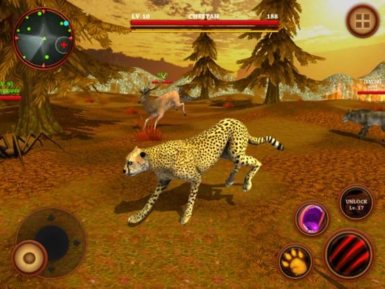 Изображение игры: Wild Cheetah Simulator Game - Animals Survival 3d