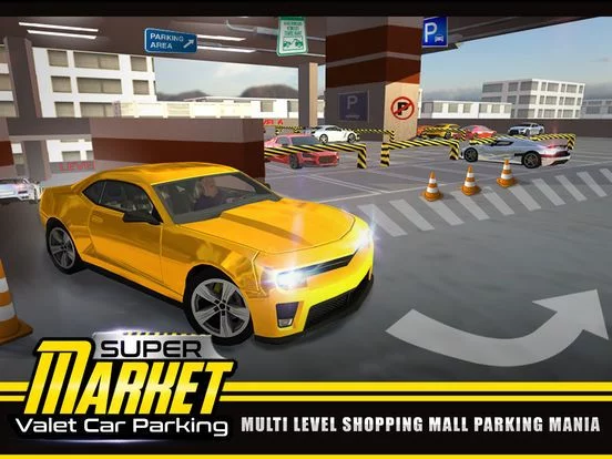 Изображение игры: Supermarket Valet Car Parking - Multi Level Shopping Mall Parking Mania