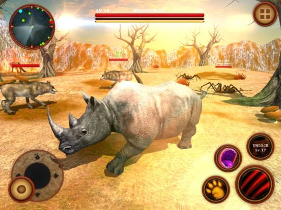 Изображение игры: Rhino Africa Simulator: Wild Animal Survival Game