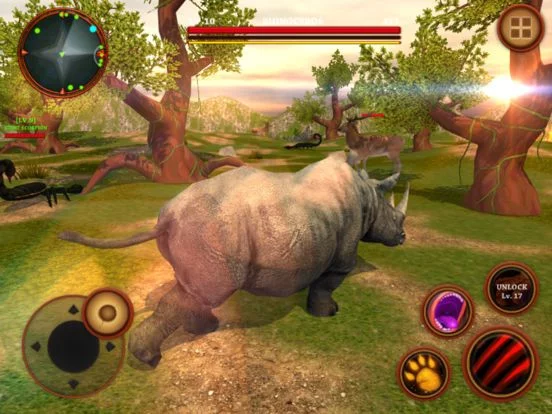 Изображение игры: Rhino Africa Simulator: Wild Animal Survival Game