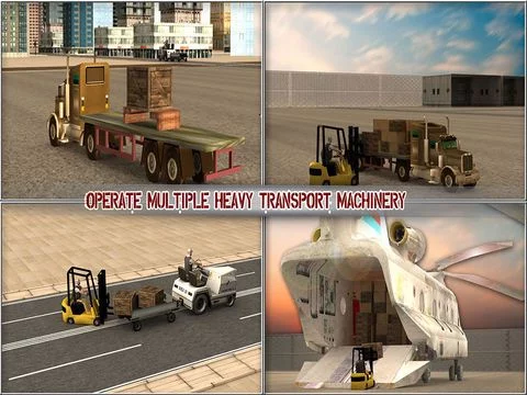 Изображение игры: Real car transporter cargo helicopter simulator