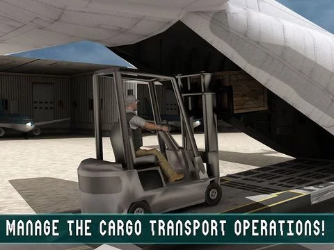 Изображение игры: Transport Truck Cargo Plane 3D