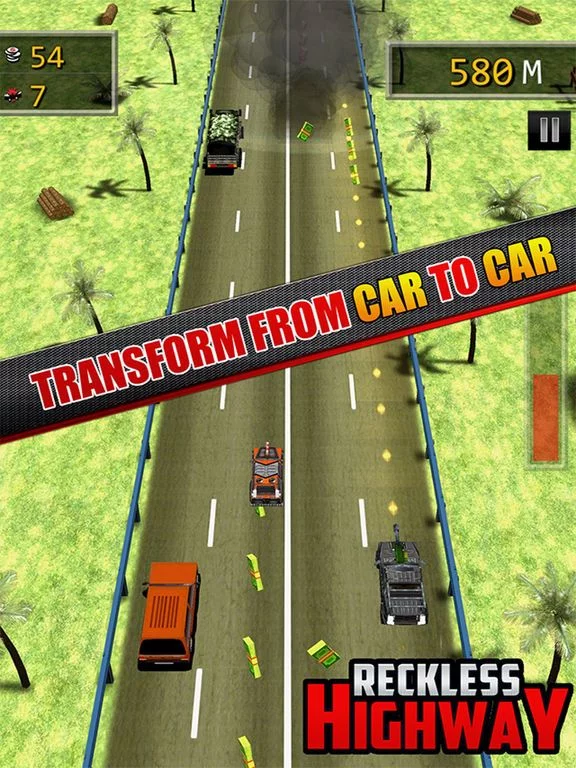 Изображение игры: Reckless Highway - 3D Shooting And Racing Game