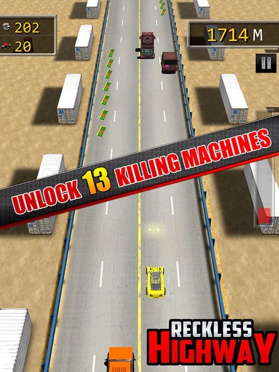 Изображение игры: Reckless Highway - 3D Shooting And Racing Game