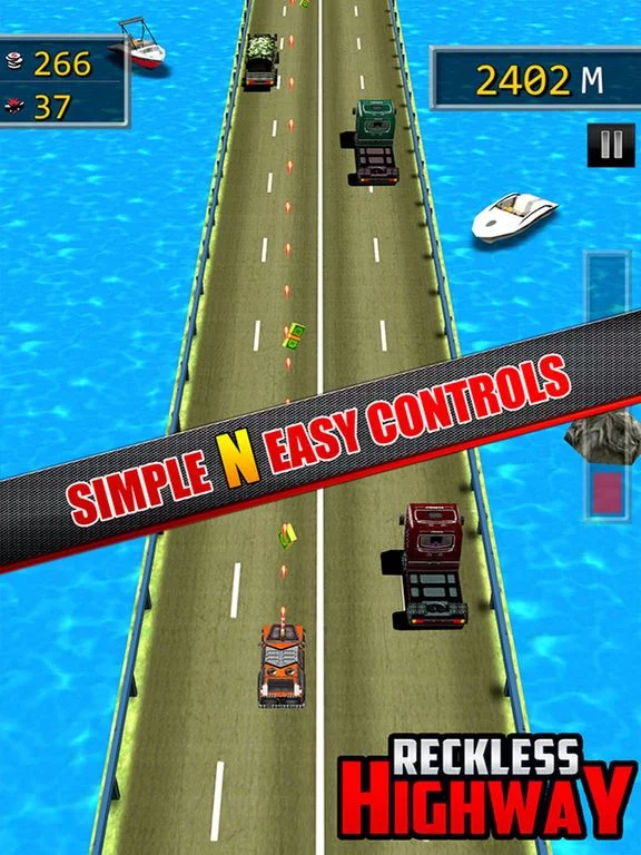 Изображение игры: Reckless Highway - 3D Shooting And Racing Game