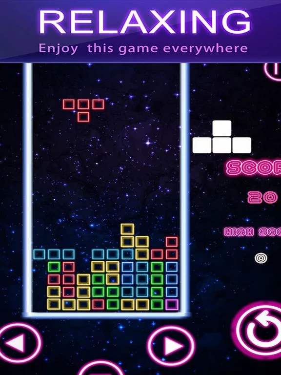 Изображение игры: Neon Color Block Puzzle 2
