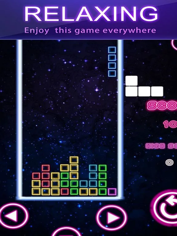 Изображение игры: Neon Color Block Puzzle 2