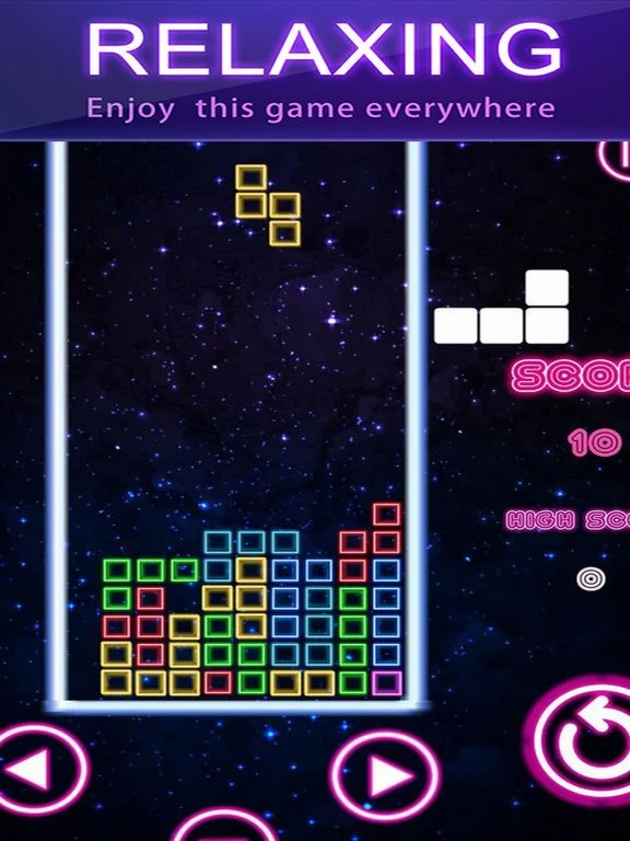 Изображение игры: Neon Color Block Puzzle 2