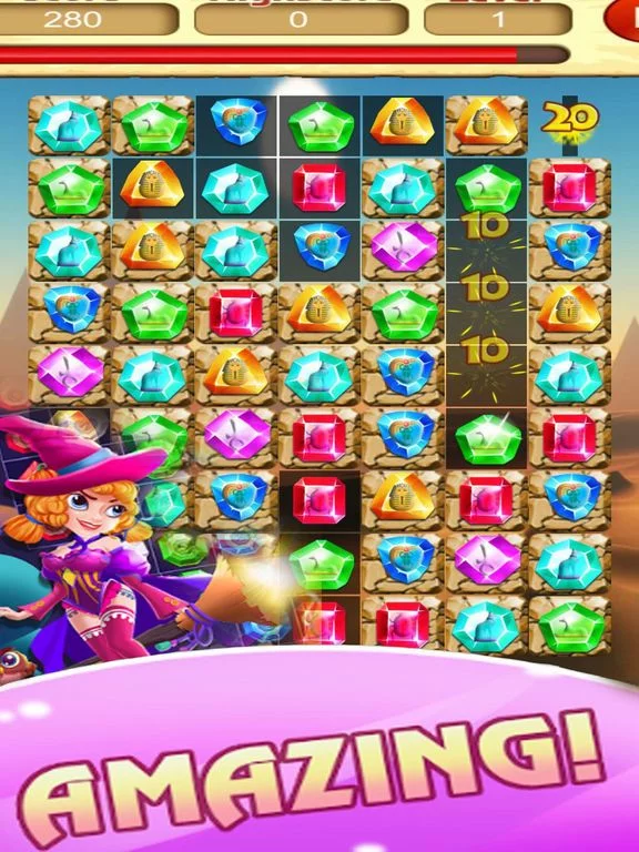 Изображение игры: Gems Land: Match 3 Shine