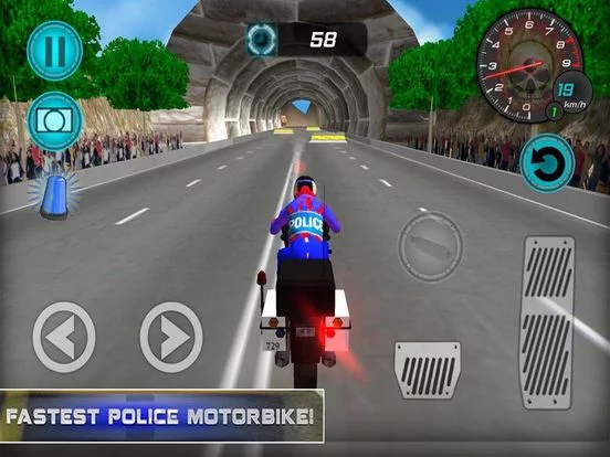 Изображение игры: Fast Police Bike:Hero Simulato