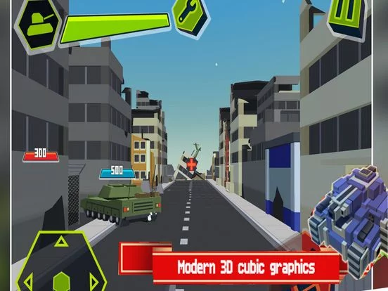 Изображение игры: Block Tank Driving