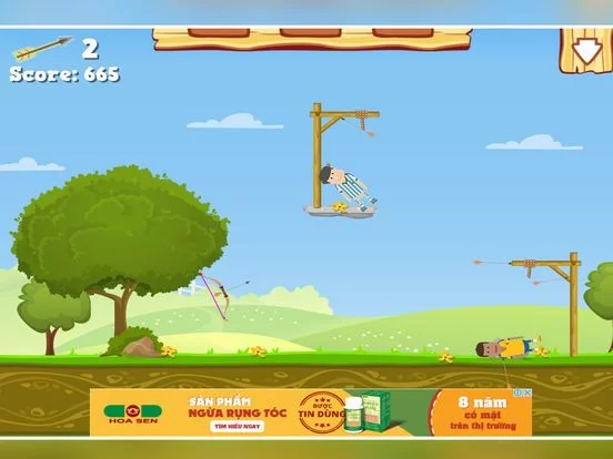 Изображение игры: Hangman Archery Rescue