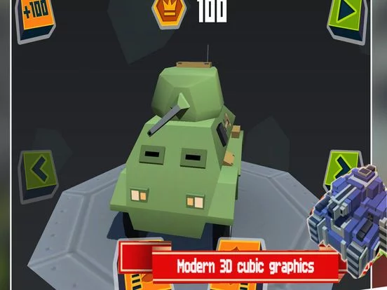 Изображение игры: Block Tank Driving