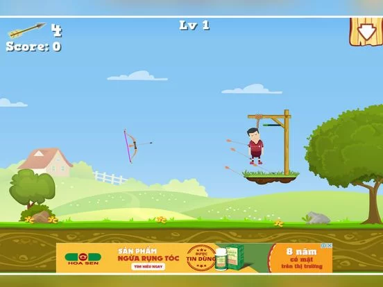 Изображение игры: Hangman Archery Rescue