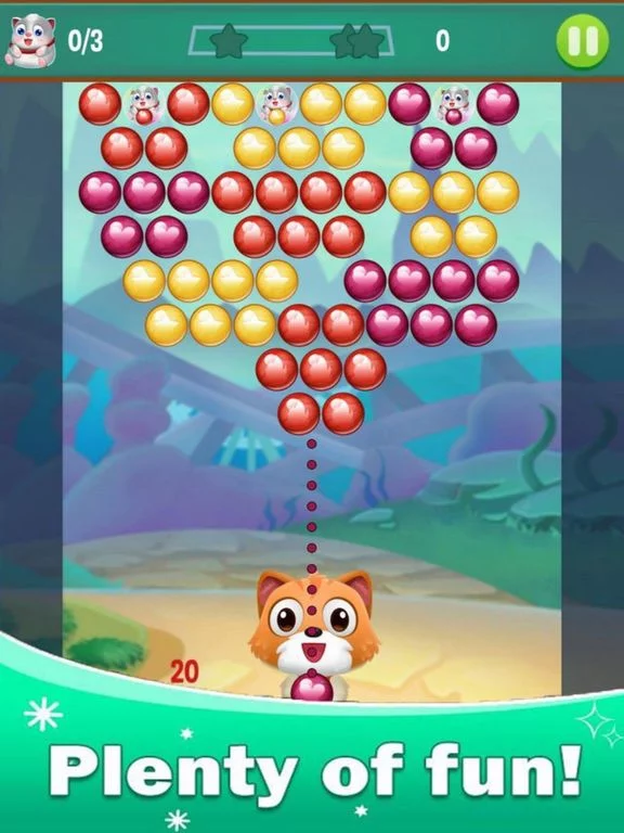 Изображение игры: Bust Cat Bubble 18