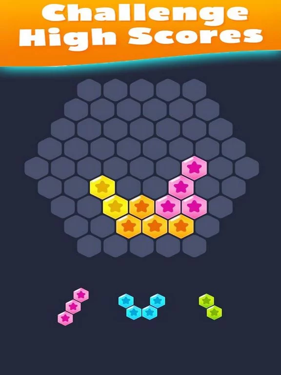 Изображение игры: Hex Fill Brain: Hexagon Blocks