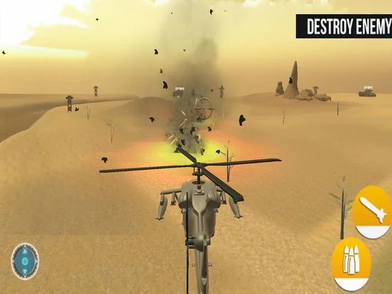 Изображение игры: Army Helicopter Battle War