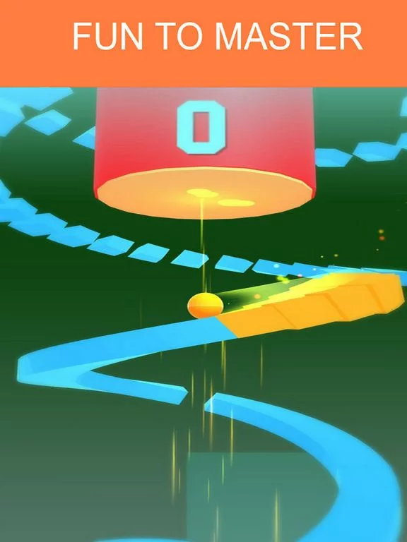Изображение игры: Spiral Jumping Bounce Ball