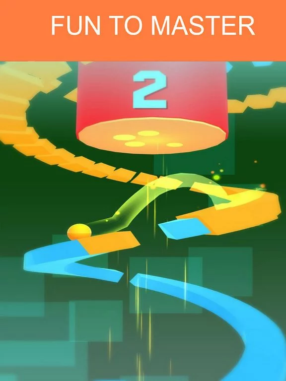 Изображение игры: Spiral Jumping Bounce Ball