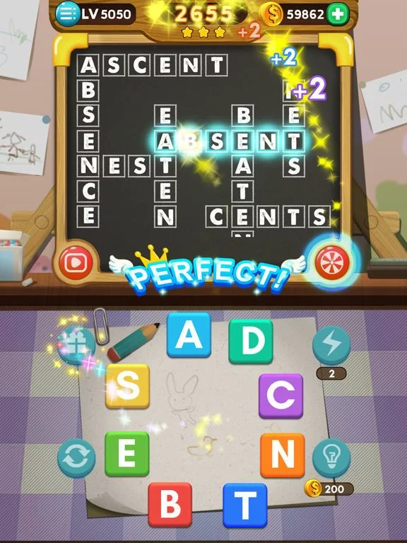Изображение игры: Word Crossy-search link puzzle