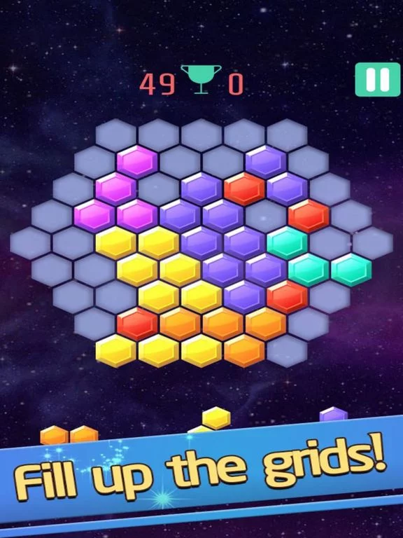 Изображение игры: Hexa! Fill Up Grids