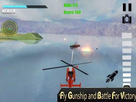 Изображение игры: Stealth Helicopter Fingting