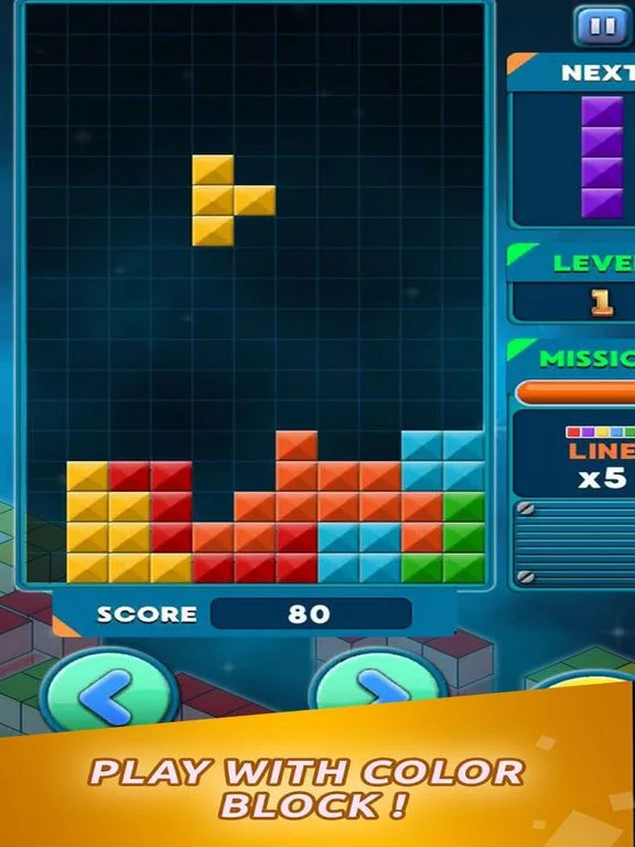 Изображение игры: BLOCK COLOR: New Brick Game