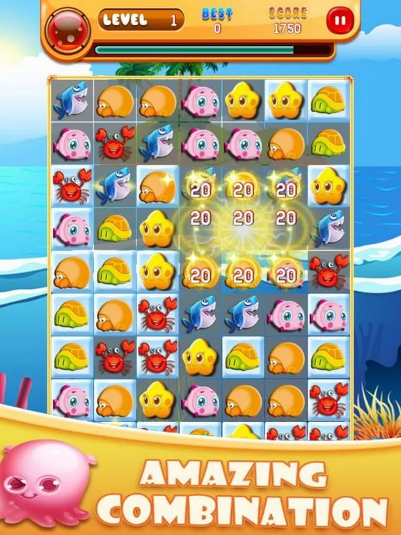 Изображение игры: Ocean Fish Crush 2