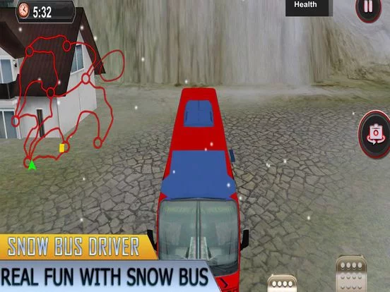 Изображение игры: Bus Drive Snow Simulator