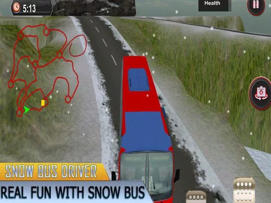 Изображение игры: Bus Drive Snow Simulator