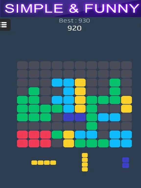 Изображение игры: 10x10 Blocks Puzzle