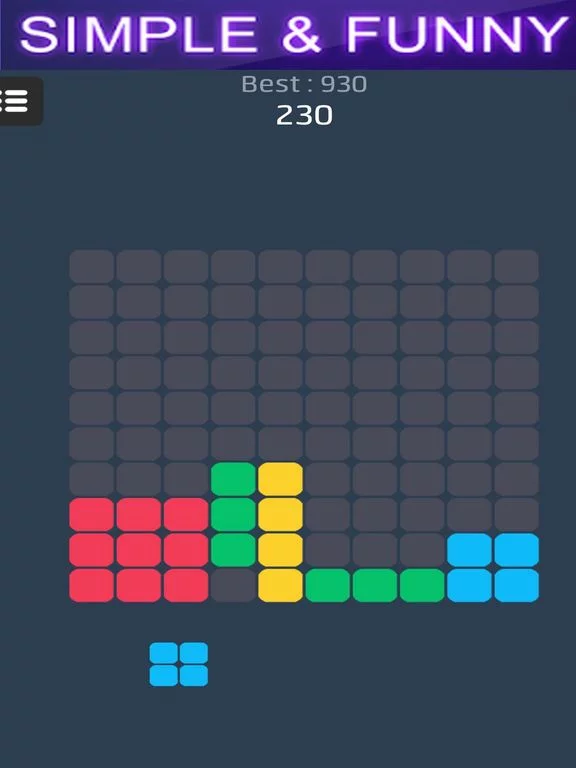 Изображение игры: 10x10 Blocks Puzzle