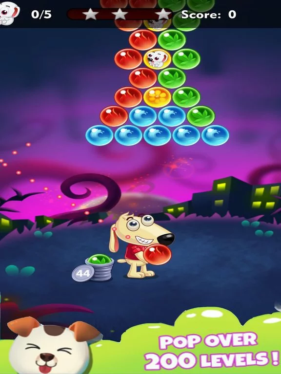 Изображение игры: Dog Bubble
