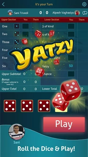 Изображение игры: Yatzy Multiplayer