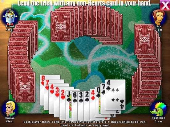 Изображение игры: Hearts-by-Webfoot