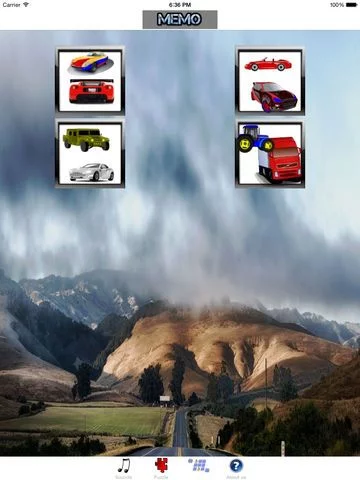 Изображение игры: Fun Toddler Car Games For Kids 3 Year Old Free: Puzzle, Memory and Engine & Horn Sounds