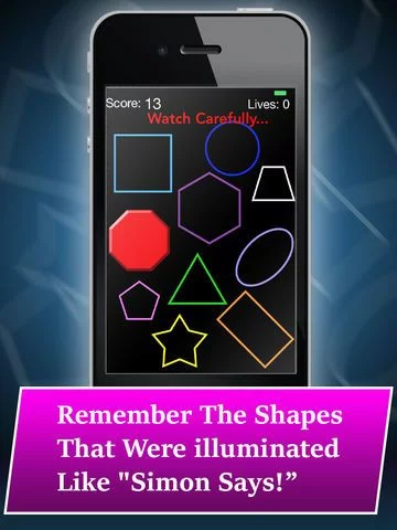 Изображение игры: Remember The Shapes PRO: A Cognitive Memory Function Brain Game