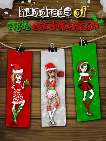 Изображение игры: Christmas Party Costume Salon - XMas Santa Girl Dress Up for Winter Holidays